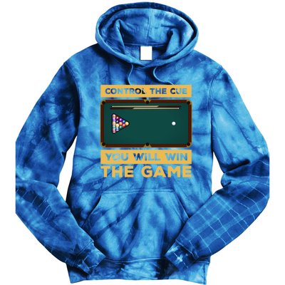 Control The Cue You Will Win The Game Snooker Billiards Gift Tie Dye Hoodie