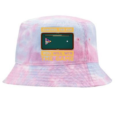 Control The Cue You Will Win The Game Snooker Billiards Gift Tie-Dyed Bucket Hat