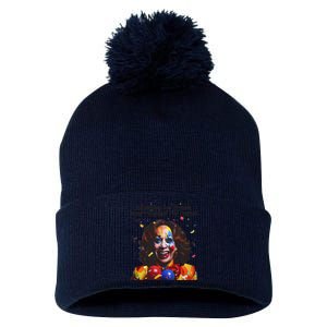 Changing The Clown Won’T Change The Circus Kamala Harris Pom Pom 12in Knit Beanie