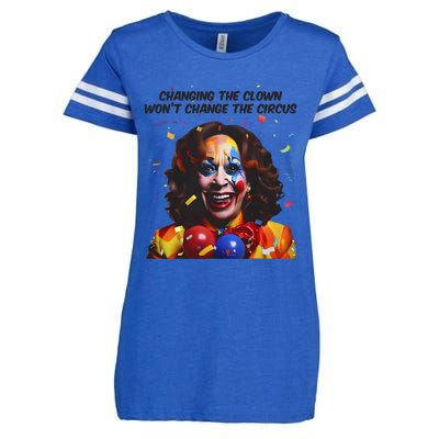 Changing The Clown Won’T Change The Circus Kamala Harris Enza Ladies Jersey Football T-Shirt