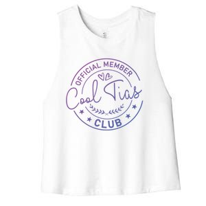 Cool Tia Club Latin Mexicana Aunt Mexican Auntie Tia Great Gift Women's Racerback Cropped Tank