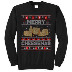 Cheese Tasting Christmas Merry Cheesemas Ugly Sweater Sweatshirt