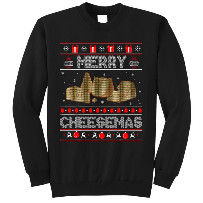 Cheese Tasting Christmas Merry Cheesemas Ugly Sweater Sweatshirt