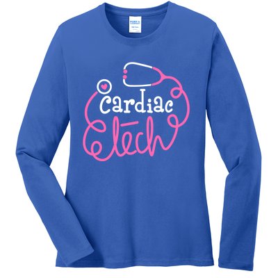 Cardiac Tech Cardiovascular Technologists Cardiac Technician Gift Ladies Long Sleeve Shirt