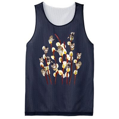 Cat Tree Cute Mesh Reversible Basketball Jersey Tank