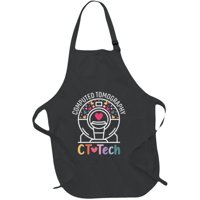Ct Tech Computed Tomography Technologist Radiology Ct Scan Full-Length Apron With Pockets