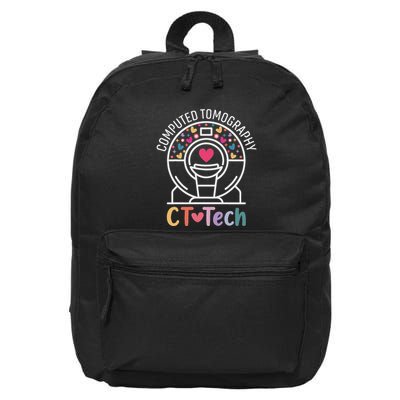 Ct Tech Computed Tomography Technologist Radiology Ct Scan 16 in Basic Backpack