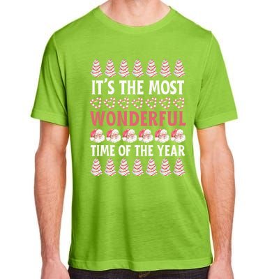 Christmas Tree Cake It’S The Most Wonderful Time Of The Year Great Gift Adult ChromaSoft Performance T-Shirt