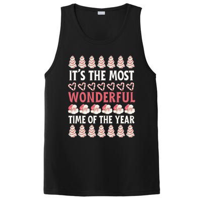 Christmas Tree Cake It’S The Most Wonderful Time Of The Year Great Gift PosiCharge Competitor Tank