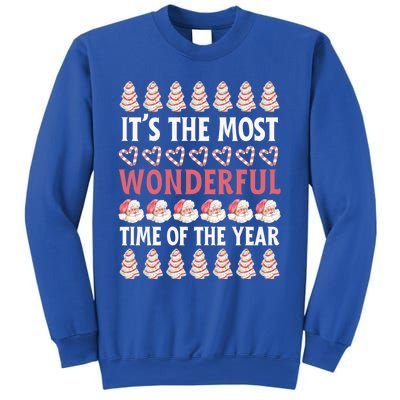 Christmas Tree Cake It’S The Most Wonderful Time Of The Year Great Gift Sweatshirt