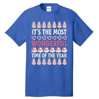 Christmas Tree Cake It’S The Most Wonderful Time Of The Year Great Gift Tall T-Shirt