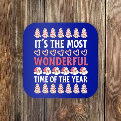 Christmas Tree Cake It’S The Most Wonderful Time Of The Year Great Gift Coaster