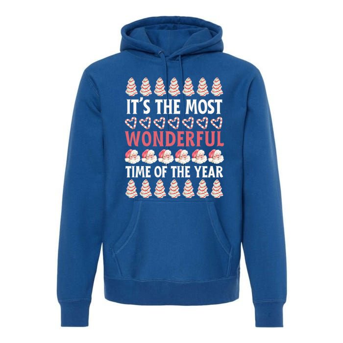 Christmas Tree Cake It’S The Most Wonderful Time Of The Year Great Gift Premium Hoodie