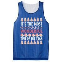 Christmas Tree Cake It’S The Most Wonderful Time Of The Year Great Gift Mesh Reversible Basketball Jersey Tank