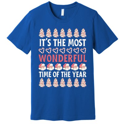 Christmas Tree Cake It’S The Most Wonderful Time Of The Year Great Gift Premium T-Shirt