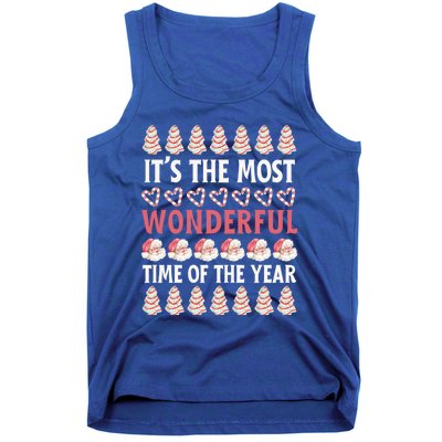 Christmas Tree Cake It’S The Most Wonderful Time Of The Year Great Gift Tank Top