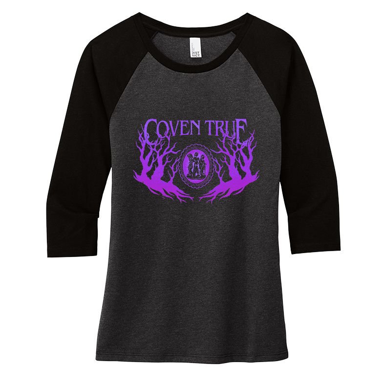 Coven True Women's Tri-Blend 3/4-Sleeve Raglan Shirt