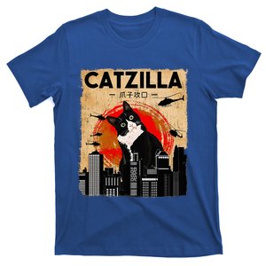 Catzilla Tuxedo Cat And Kitten T-Shirt