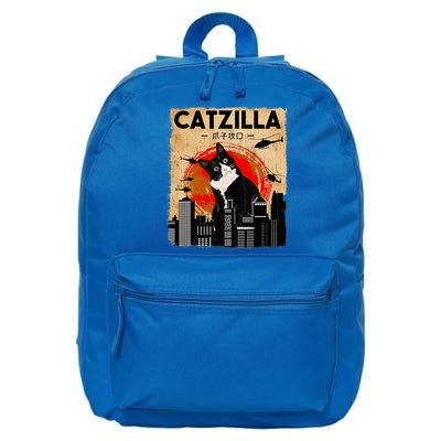 Catzilla Tuxedo Cat And Kitten 16 in Basic Backpack
