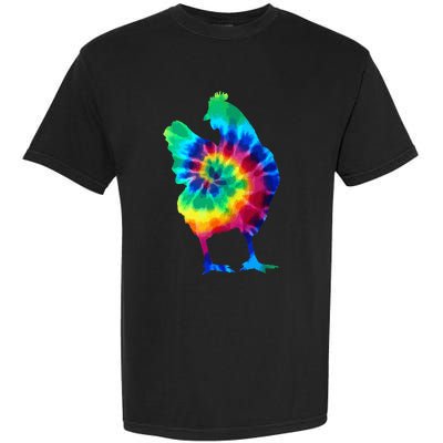 Chicken Tie Dye Vintage Hippie Chicken Mom Chicken Farmer Garment-Dyed Heavyweight T-Shirt