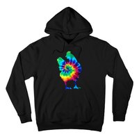 Chicken Tie Dye Vintage Hippie Chicken Mom Chicken Farmer Hoodie