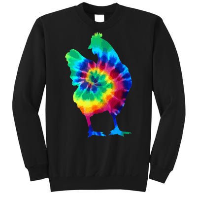 Chicken Tie Dye Vintage Hippie Chicken Mom Chicken Farmer Sweatshirt