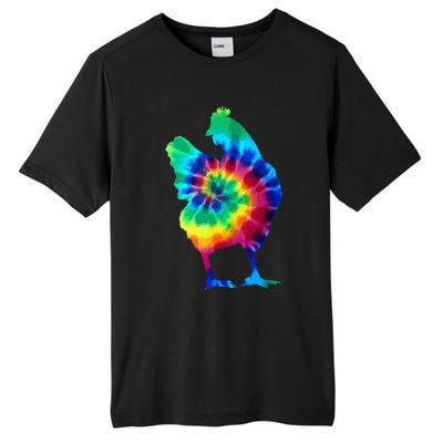 Chicken Tie Dye Vintage Hippie Chicken Mom Chicken Farmer Tall Fusion ChromaSoft Performance T-Shirt