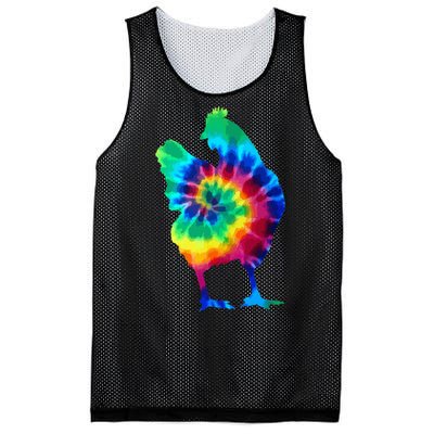 Chicken Tie Dye Vintage Hippie Chicken Mom Chicken Farmer Mesh Reversible Basketball Jersey Tank