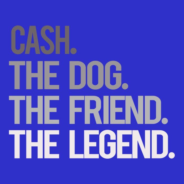 Cash The Dog The Friend The Legend National Pet Day Gift V-Neck T-Shirt