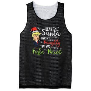 Christmas Trump Dear Santa Fake News Funny Xmas Mesh Reversible Basketball Jersey Tank