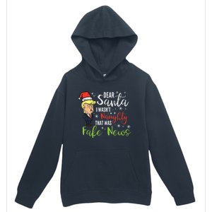 Christmas Trump Dear Santa Fake News Funny Xmas Urban Pullover Hoodie