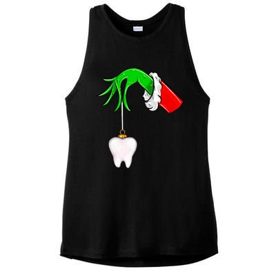 Christmas Tooth Dentist Dental Assistant Teeth Xmas Pajamas Ladies PosiCharge Tri-Blend Wicking Tank