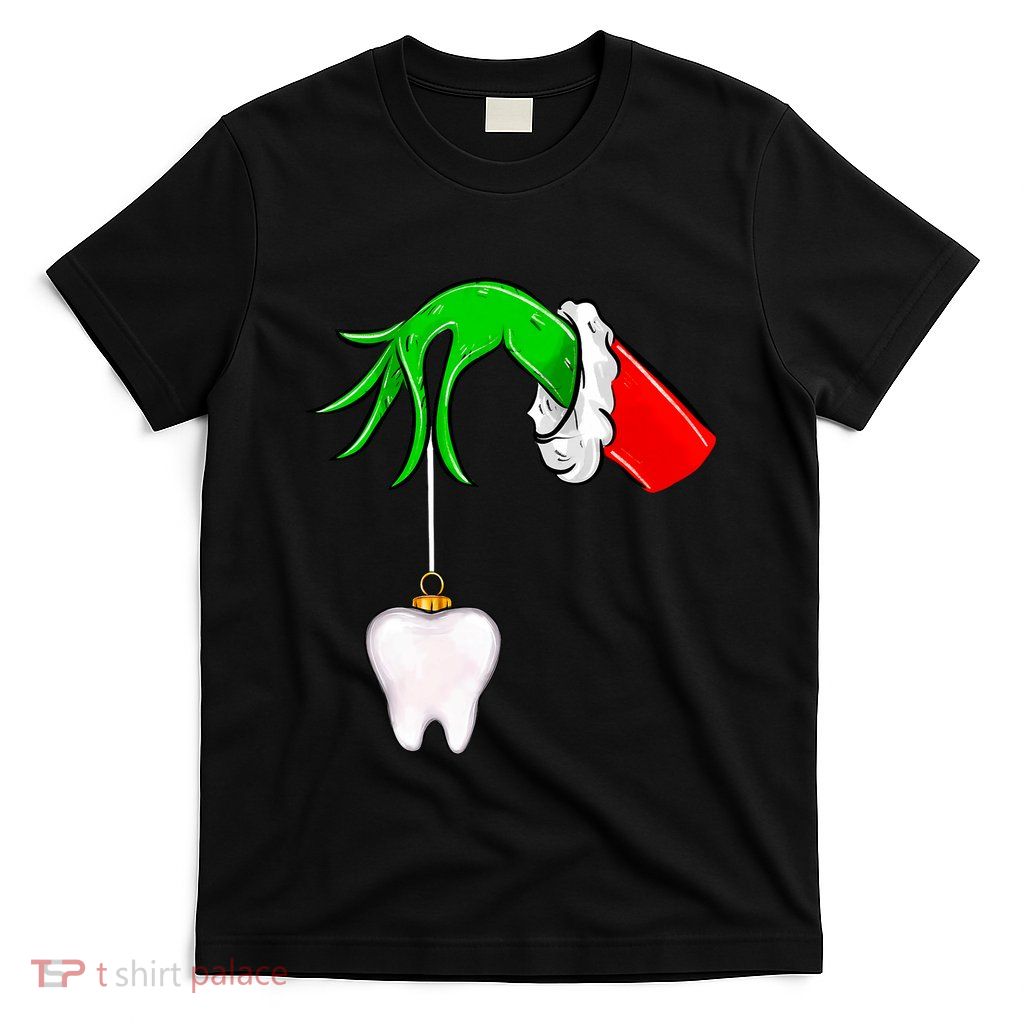 Christmas Tooth Dentist Dental Assistant Teeth Xmas Pajamas T-Shirt