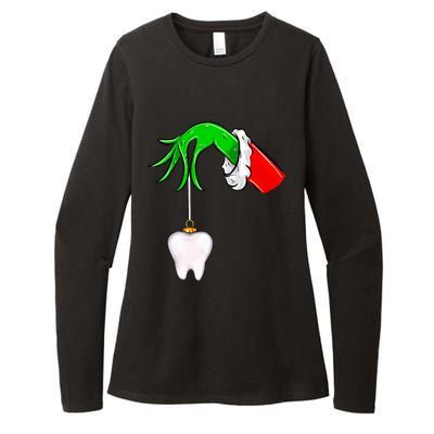 Christmas Tooth Dentist Dental Assistant Teeth Xmas Pajamas Womens CVC Long Sleeve Shirt