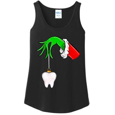 Christmas Tooth Dentist Dental Assistant Teeth Xmas Pajamas Ladies Essential Tank