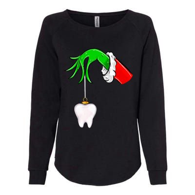 Christmas Tooth Dentist Dental Assistant Teeth Xmas Pajamas Womens California Wash Sweatshirt