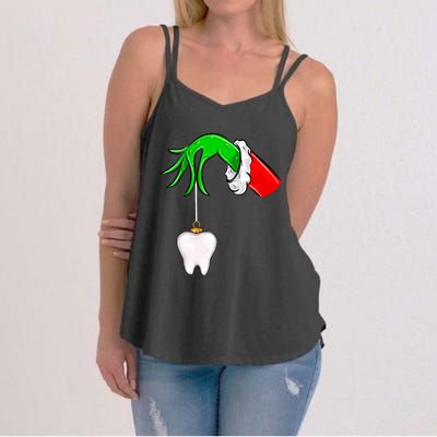 Christmas Tooth Dentist Dental Assistant Teeth Xmas Pajamas Women's Strappy Tank