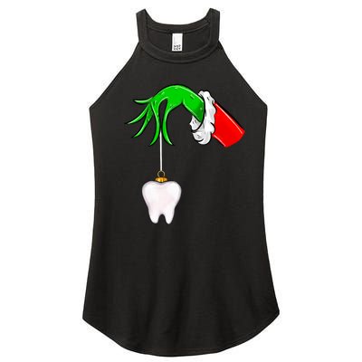 Christmas Tooth Dentist Dental Assistant Teeth Xmas Pajamas Women's Perfect Tri Rocker Tank