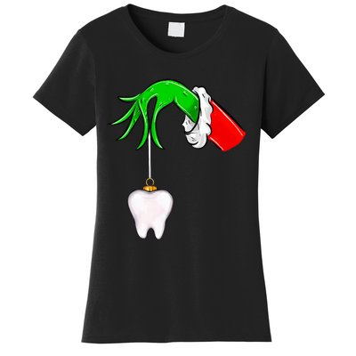 Christmas Tooth Dentist Dental Assistant Teeth Xmas Pajamas Women's T-Shirt