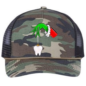 Christmas Tooth Dentist Dental Assistant Teeth Xmas Pajamas Retro Rope Trucker Hat Cap