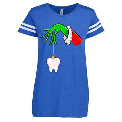 Christmas Tooth Dentist Dental Assistant Teeth Xmas Pajamas Enza Ladies Jersey Football T-Shirt