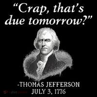 Crap ThatS Due Tomorrow Thomas Jefferson Performance Shirt