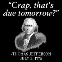 Crap ThatS Due Tomorrow Thomas Jefferson 16 in Basic Backpack