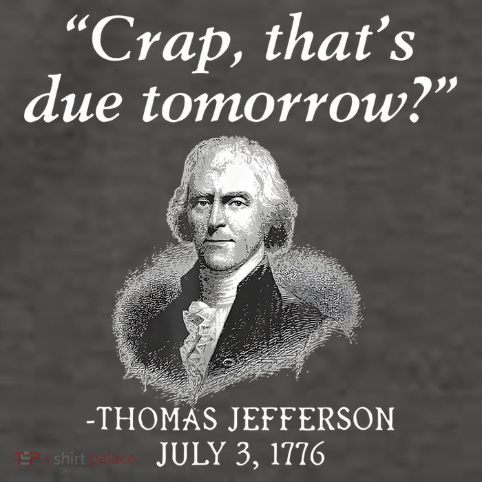 Crap ThatS Due Tomorrow Thomas Jefferson Vector Backpack