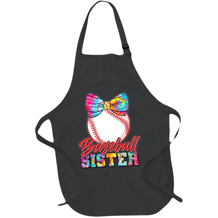 Cute Tie Dye Baseball Sister Apron