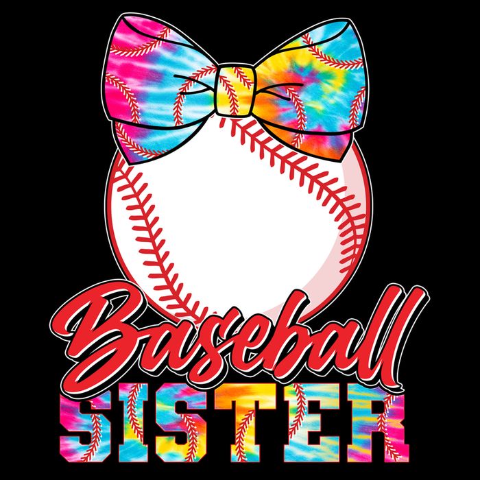 Cute Tie Dye Baseball Sister Apron
