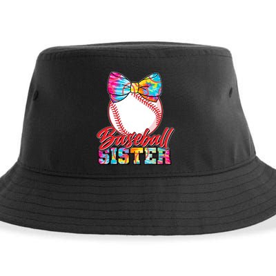 Cute Tie Dye Baseball Sister Sustainable Bucket Hat