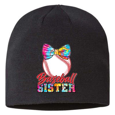 Cute Tie Dye Baseball Sister Sustainable Beanie