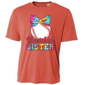 Cute Tie Dye Baseball Sister Cooling Performance Crew T-Shirt