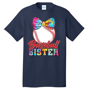 Cute Tie Dye Baseball Sister Tall T-Shirt